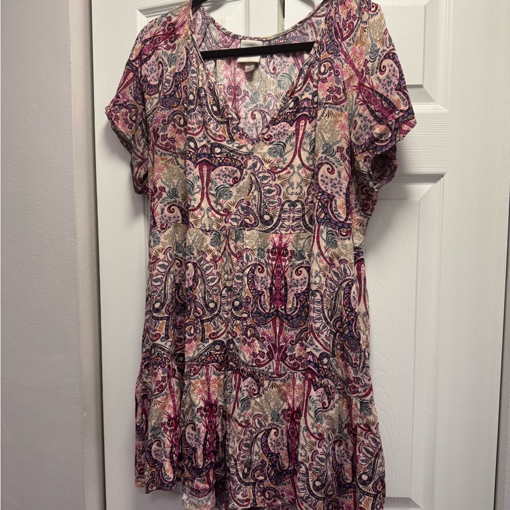 Knox Rose Multicolor Paisley Tunic Top